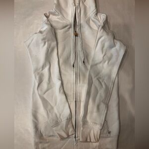 TNA Woman’s White Zip-Up Hoodie